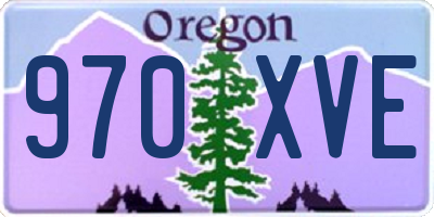 OR license plate 970XVE
