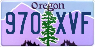 OR license plate 970XVF