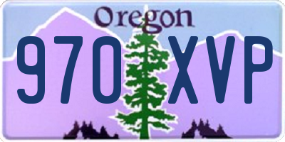 OR license plate 970XVP