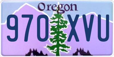 OR license plate 970XVU
