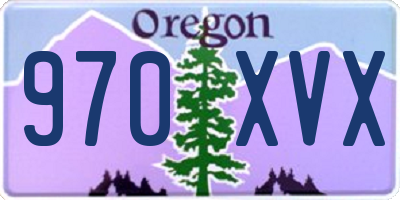 OR license plate 970XVX