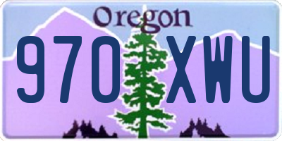 OR license plate 970XWU
