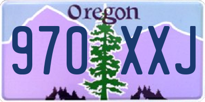 OR license plate 970XXJ