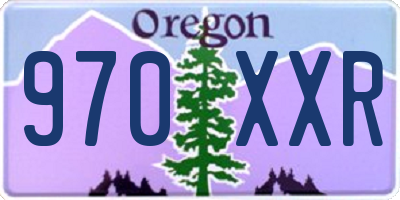 OR license plate 970XXR
