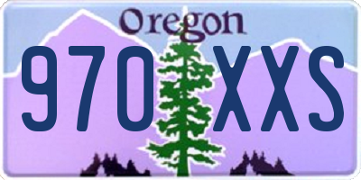 OR license plate 970XXS