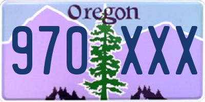 OR license plate 970XXX