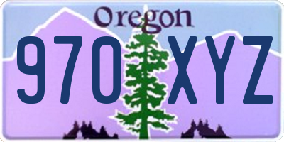 OR license plate 970XYZ