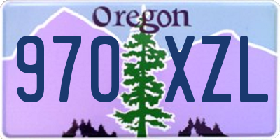 OR license plate 970XZL