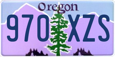 OR license plate 970XZS