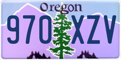 OR license plate 970XZV