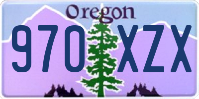 OR license plate 970XZX