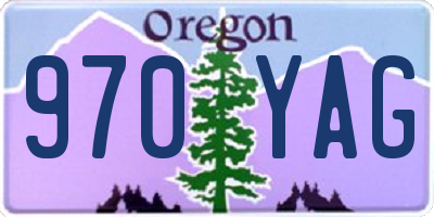 OR license plate 970YAG