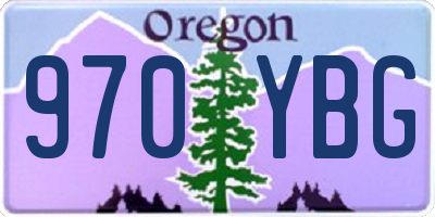 OR license plate 970YBG
