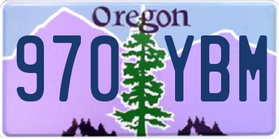 OR license plate 970YBM
