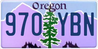 OR license plate 970YBN