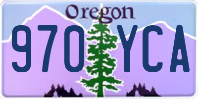 OR license plate 970YCA