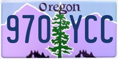 OR license plate 970YCC