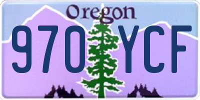 OR license plate 970YCF