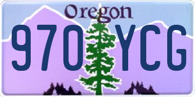 OR license plate 970YCG