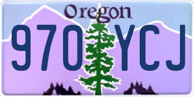 OR license plate 970YCJ