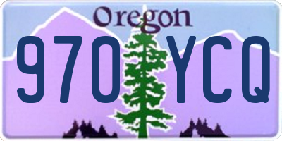OR license plate 970YCQ