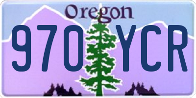 OR license plate 970YCR