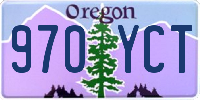 OR license plate 970YCT