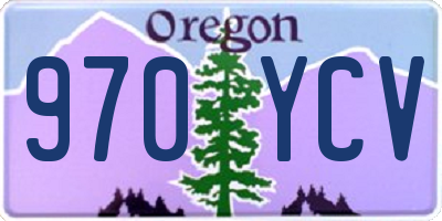 OR license plate 970YCV