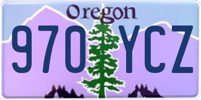 OR license plate 970YCZ