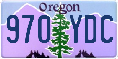 OR license plate 970YDC