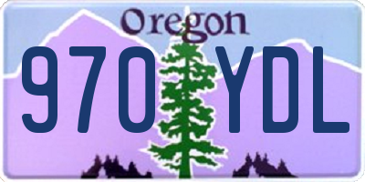 OR license plate 970YDL