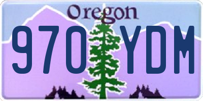 OR license plate 970YDM