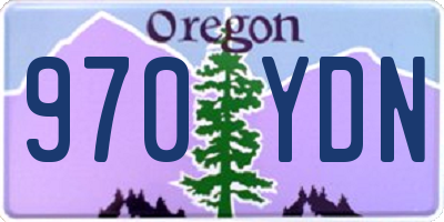 OR license plate 970YDN