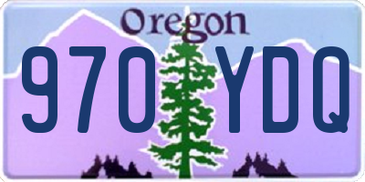 OR license plate 970YDQ