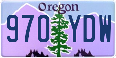 OR license plate 970YDW