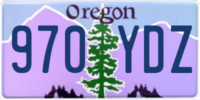 OR license plate 970YDZ