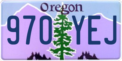 OR license plate 970YEJ