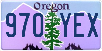 OR license plate 970YEX