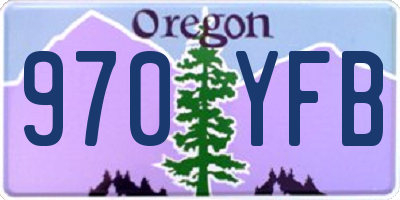 OR license plate 970YFB