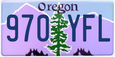 OR license plate 970YFL