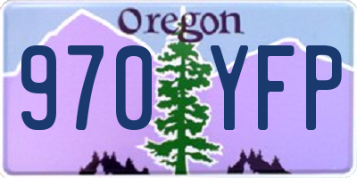 OR license plate 970YFP