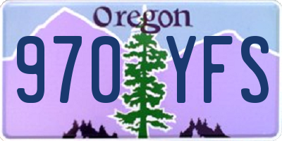 OR license plate 970YFS