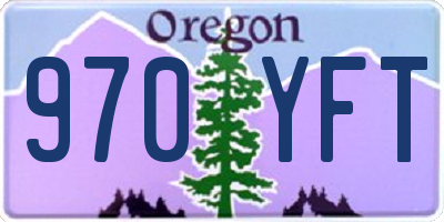 OR license plate 970YFT