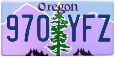 OR license plate 970YFZ