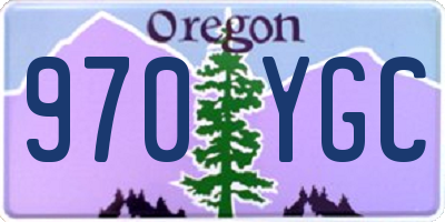 OR license plate 970YGC
