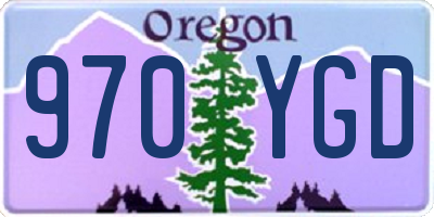 OR license plate 970YGD