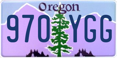 OR license plate 970YGG