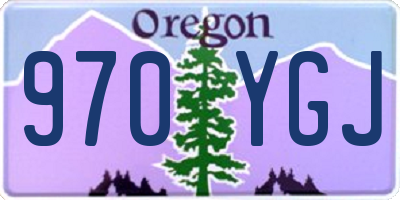 OR license plate 970YGJ