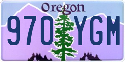 OR license plate 970YGM