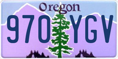 OR license plate 970YGV